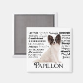 Papillon Traits Magnet (Voorkant / Achterkant)