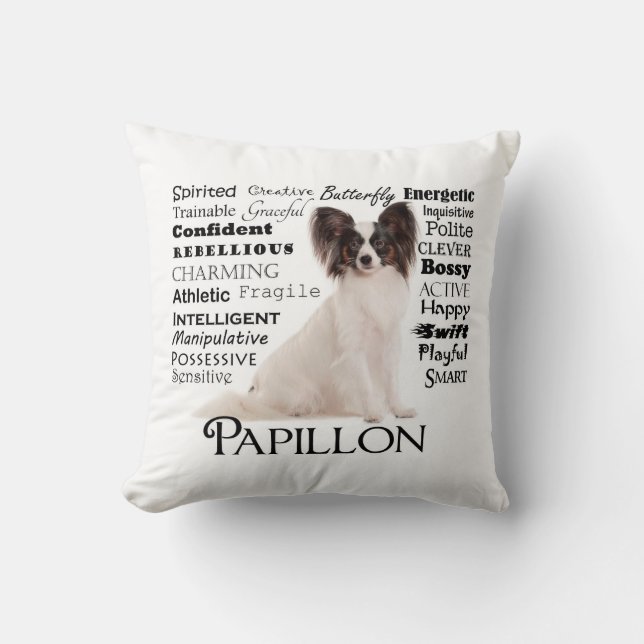 Papillon Traits Pillow Kussen (Voorkant)