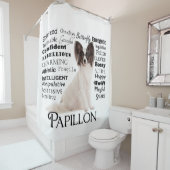 Papillon Traits Shower Curtain Douchegordijn (In situ)