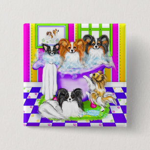 Papillon Tub - Volledig Vierkante Button 5,1 Cm