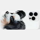 PAPILLON VAN DE WATERVERF VAN DE KUSTTE ZWARTE WIT Case-Mate iPhone CASE (Achterkant (horizontaal))
