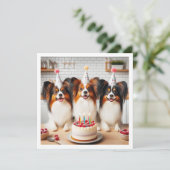 Papillon verjaardagskaart, Papillon kaart, Papillo Kaart (Staand voorkant)