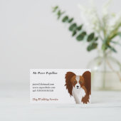 Papillon Visitekaartje (Staand voorkant)