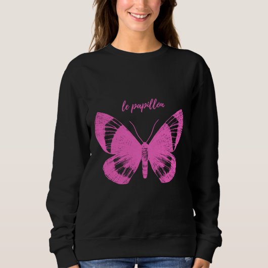 Papillon vlinder T-shirt inbouwschep (Voorkant)