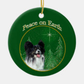 Papillon Vrede Keramisch Ornament (Voorkant)