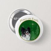 Papillon Vrede Ronde Button 5,7 Cm (Voorkant /achterkant)