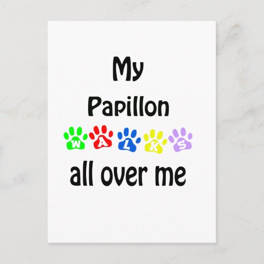 Papillon wandelingen ontwerp briefkaart (Voorkant)