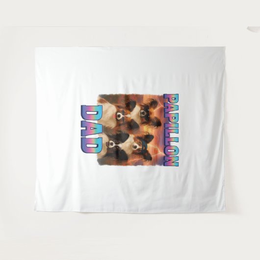 Papillon Wandkleed (Voorkant (horizontaal))