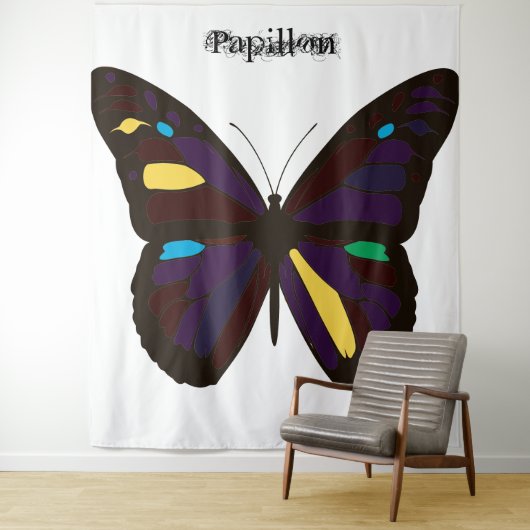 Papillon Wandtapijt Wandkleed (In situ)