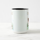 Papillon Waterverf Gepersonaliseerde Hond Mok (Midden)
