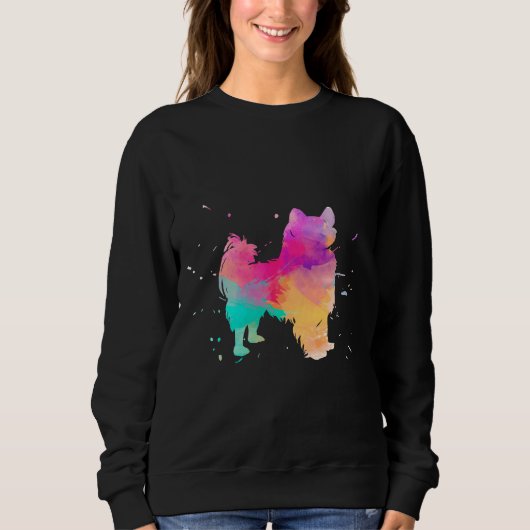 Papillon Waterverf Paint Splat Trui (Voorkant)
