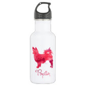 Papillon-Waterverf Waterfles (Voorkant)