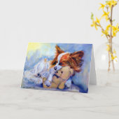 Papillon-Wenskaarten Kaart (Gele Bloem)