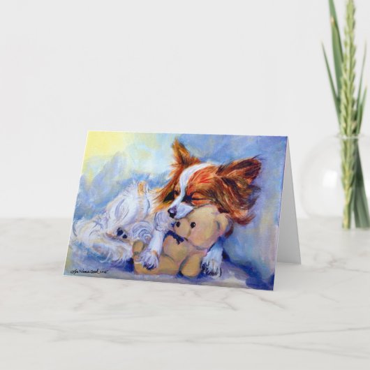 Papillon-Wenskaarten Kaart (Voorkant)