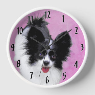 Papillon (wit en zwart) schilderen - Dog Art