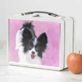 Papillon (wit en zwart) schilderen - Dog Art (In situ)
