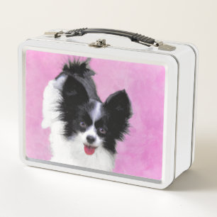 Papillon (wit en zwart) schilderen - Dog Art