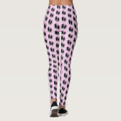 Papillon (wit en zwart) schilderen - Dog Art Leggings (Achterkant)