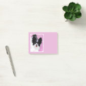 Papillon (wit en zwart) schilderen - Dog Art Post-it® Notes (Kantoor)