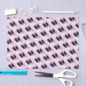 Papillon (wit en zwart) schilderen - Dog Art Tissuepapier (Craft)
