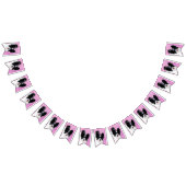 Papillon (wit en zwart) schilderen - Dog Art Vlaggetjes (Alle)