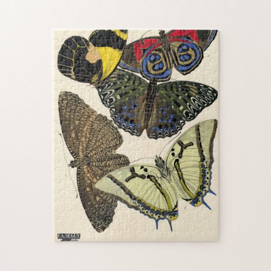 Papillons, Butterflies, Bord nr. 12 van E.A. Seguy Legpuzzel (Verticaal)