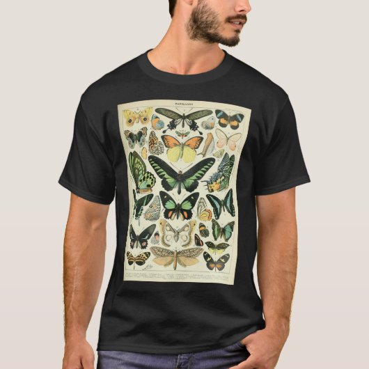 Papillons of vlinders van Adolphe Millot Scoop T-shirt (Voorkant)