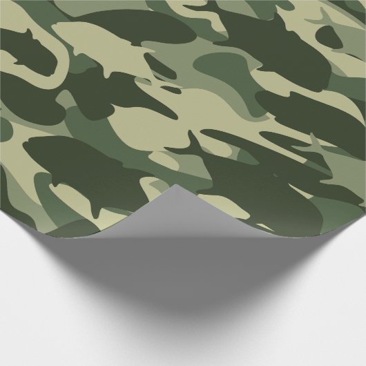 Papio en Ulua - camouflage Hawaïaanse visserij Cadeaupapier (Hoek)
