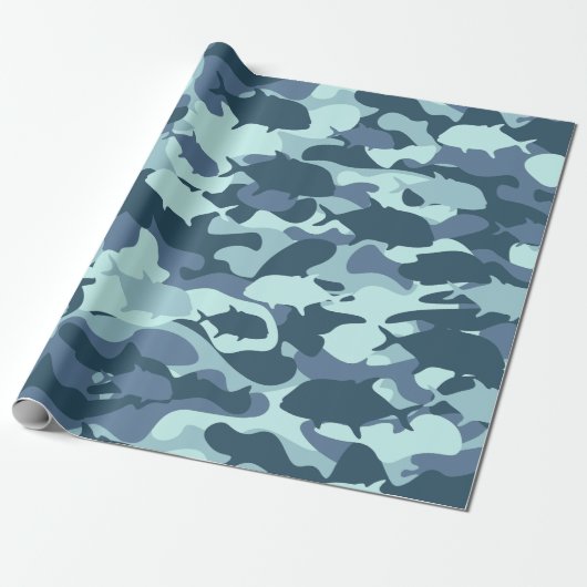 Papio en Ulua - camouflage Hawaïaanse visserij Cadeaupapier (Uitgerold)
