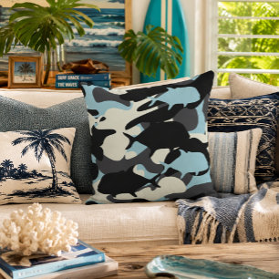 Papio en Ulua - camouflage Hawaiiaanse visserij Kussen