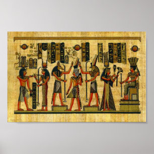 Papirus Egypte kunst Poster