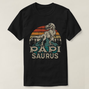 Papisaurus Dinosaur Grandpa Saurus Vaderdag T-shirt