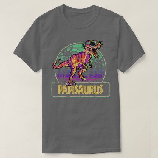 Papisaurus T Rex Dinosaur Papi Saurus Family Match T-shirt (Design voorkant)