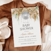 Papmas Grass Disco Ball Boho Baby shower Kaart