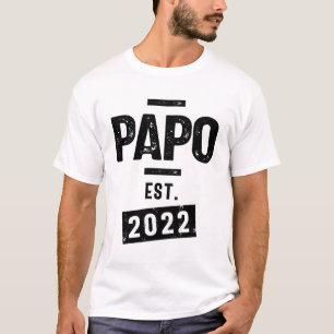 Papo Est. 2022 Vaderdag en dag van grootouders T-shirt