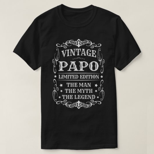 Papo Het Man Vaders Dag Opa Gift T-shirt (Design voorkant)