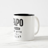 Papo the Man the myth the Legend - opa Tweekleurige Koffiemok (Voorkant rechts)