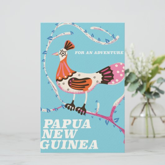 Papoea-Nieuw-Guinea Briefpapier (Staand voorkant)