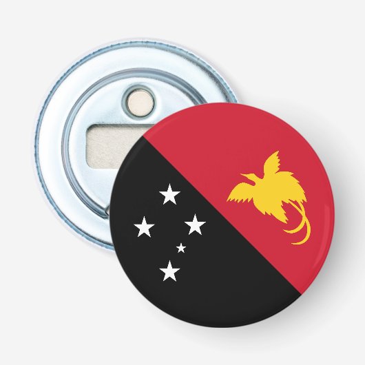 Papoea-Nieuw-Guinea Button Flesopener (Voorkant)