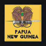Papoea-Nieuw-Guinea* Koelkast Magneet<br><div class="desc">Breng wat kleur naar je huis of kantoor met deze prachtige Papoea-Nieuw-Guinea aquare magneet. De magneet bevat het wapen van Papoea-Nieuw-Guinea boven de woorden Papoea-Nieuw-Guinea. Dit is een geweldig item om een reis, familie of vrienden te onthouden. De magneet kan worden aangepast: grootte, stijl, kleuren en bewoordingen. Voor meer items...</div>
