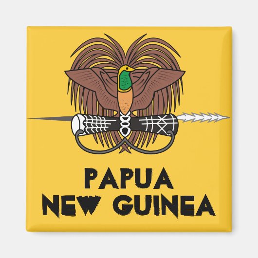 Papoea-Nieuw-Guinea* Koelkast Magneet (Voorkant)