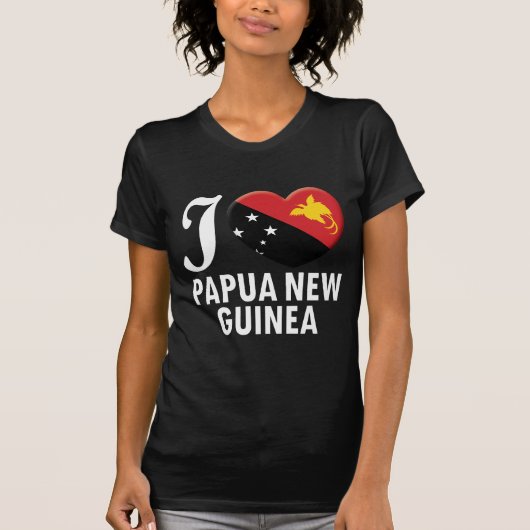Papoea-Nieuw-Guinea Love W T-shirt (Voorkant)