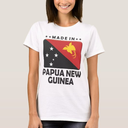 Papoea-Nieuw-Guinea Made T-shirt (Voorkant)