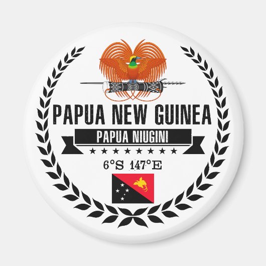Papoea-Nieuw-Guinea Magneet (Voorkant)