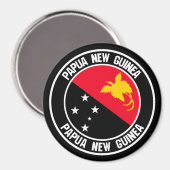 Papoea-Nieuw-Guinea Magneet (Voorkant / Achterkant)
