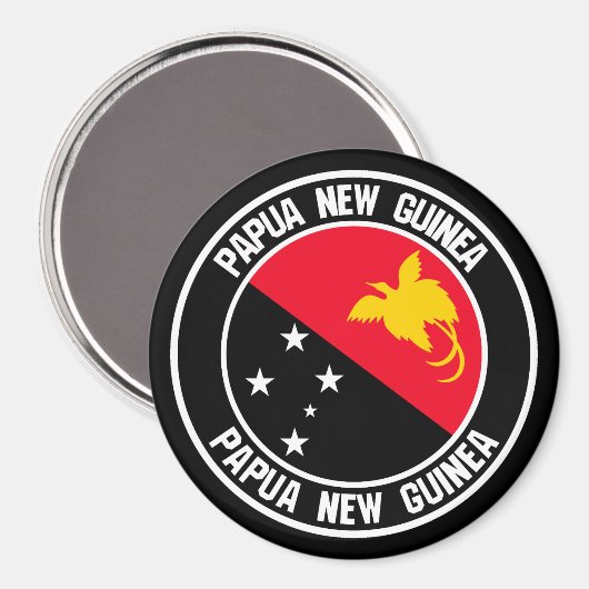 Papoea-Nieuw-Guinea Magneet (Voorkant / Achterkant)