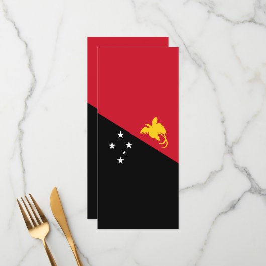 Papoea-Nieuw-Guinea Menu (Voorkant / Achterkant in situ)