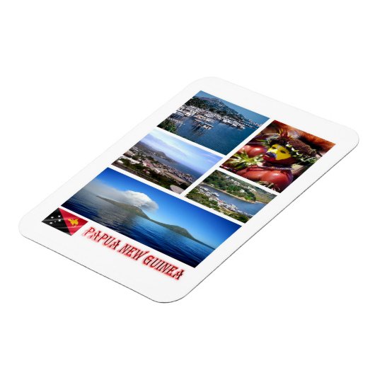 Papoea-Nieuw-Guinea - Mozaïek - Magneet (Linkerzijde)