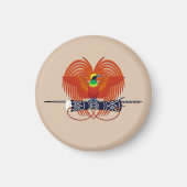 Papoea-Nieuw-Guinea Nationaal Embleem Magneet (Voorkant)