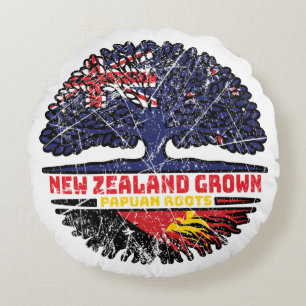 Papoea-Nieuw-Guinea Nieuw-Zeeland Nieuw-Zeeland Rond Kussen